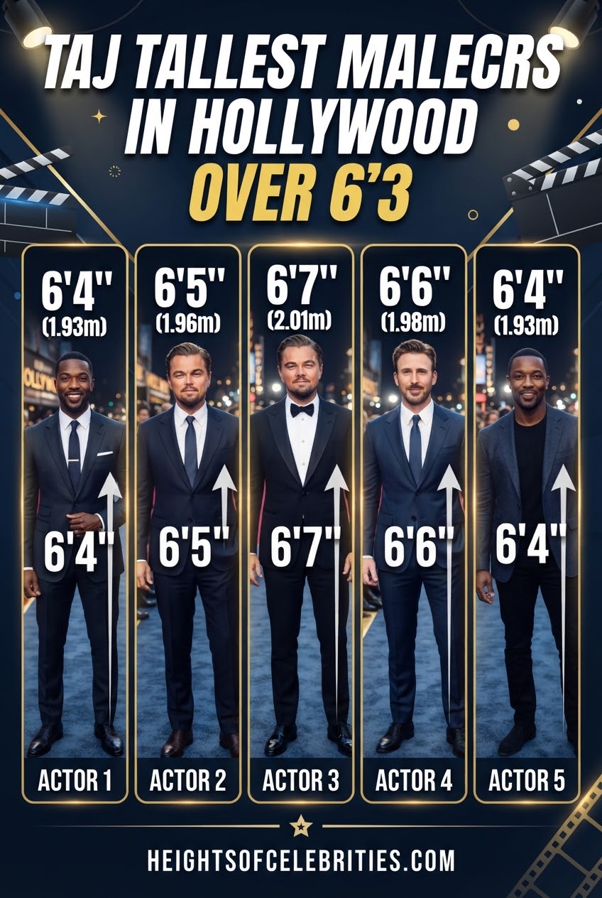 Tallest Male Actors in Hollywood Over 6'3