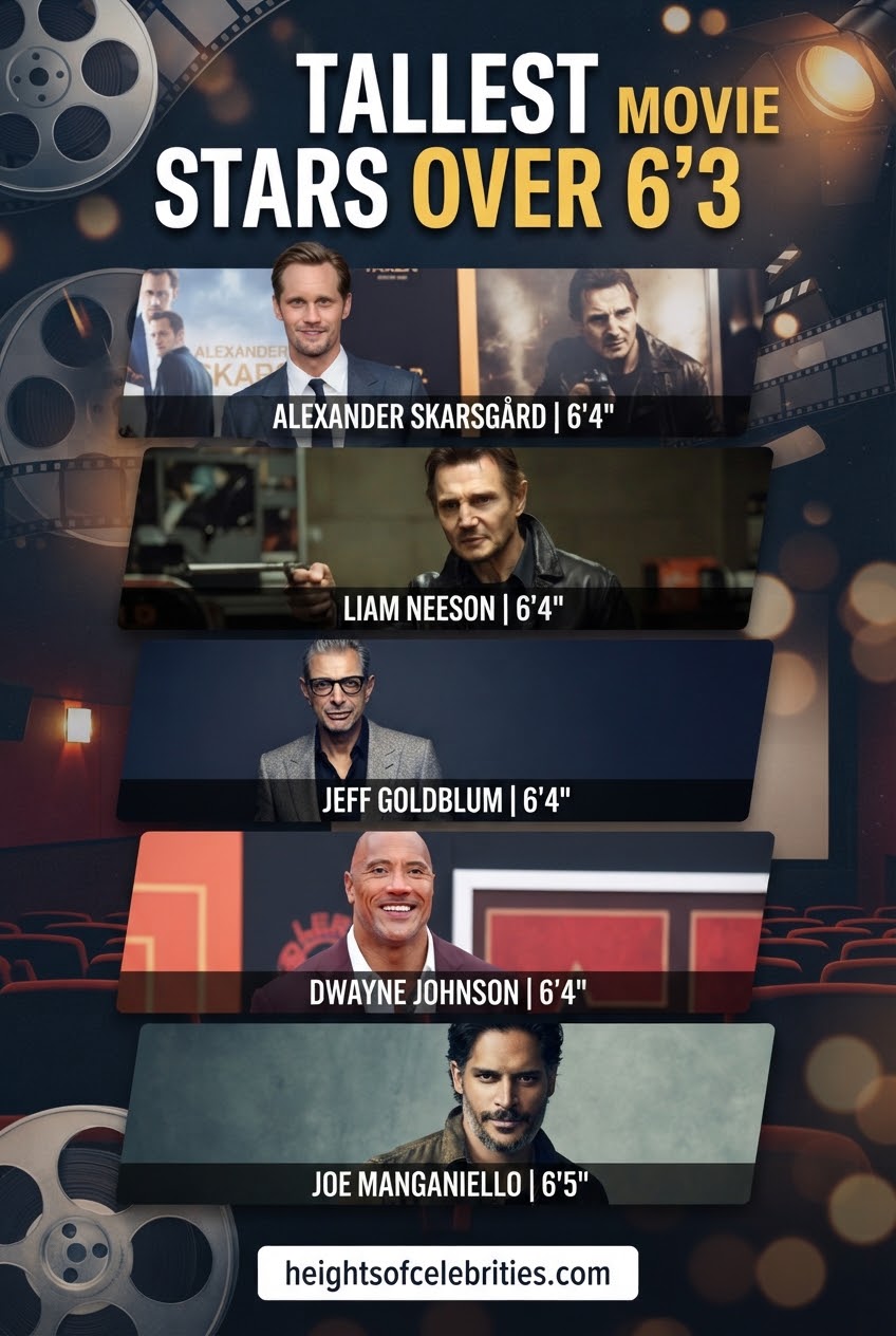 Tallest Movie Stars Over 6'3