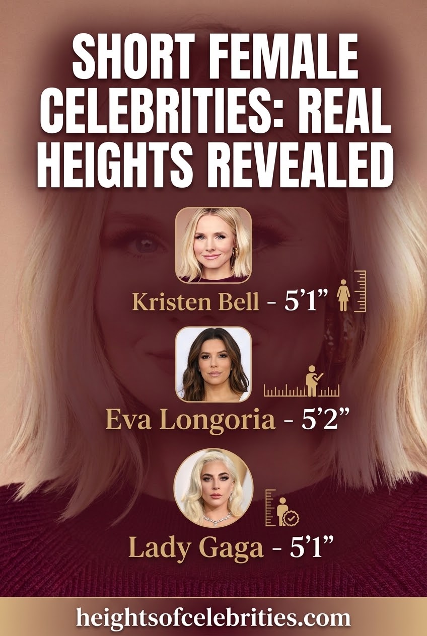 Short Female Celebrities: Real Heights Revealed