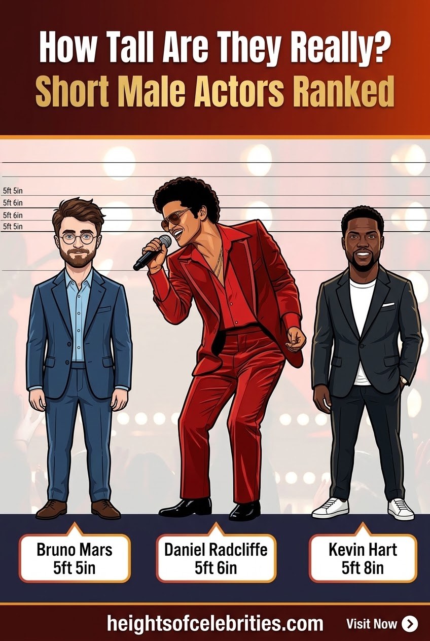 How Tall Are They Really? Short Male Actors Ranked