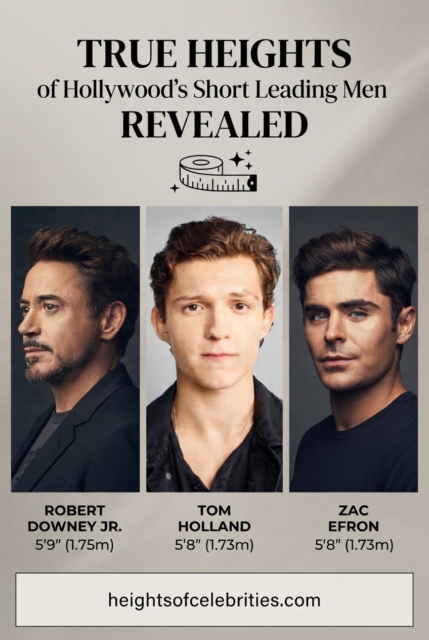 True Heights of Hollywood's Short Leading Men Revealed