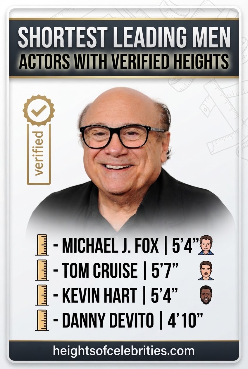 Shortest Leading Men Actors With Verified Heights