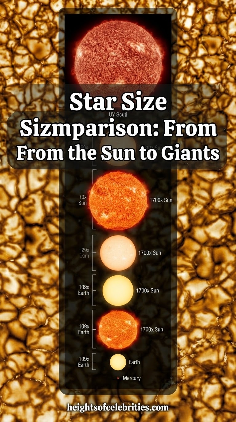 Star Size Comparison: From the Sun to Giants
