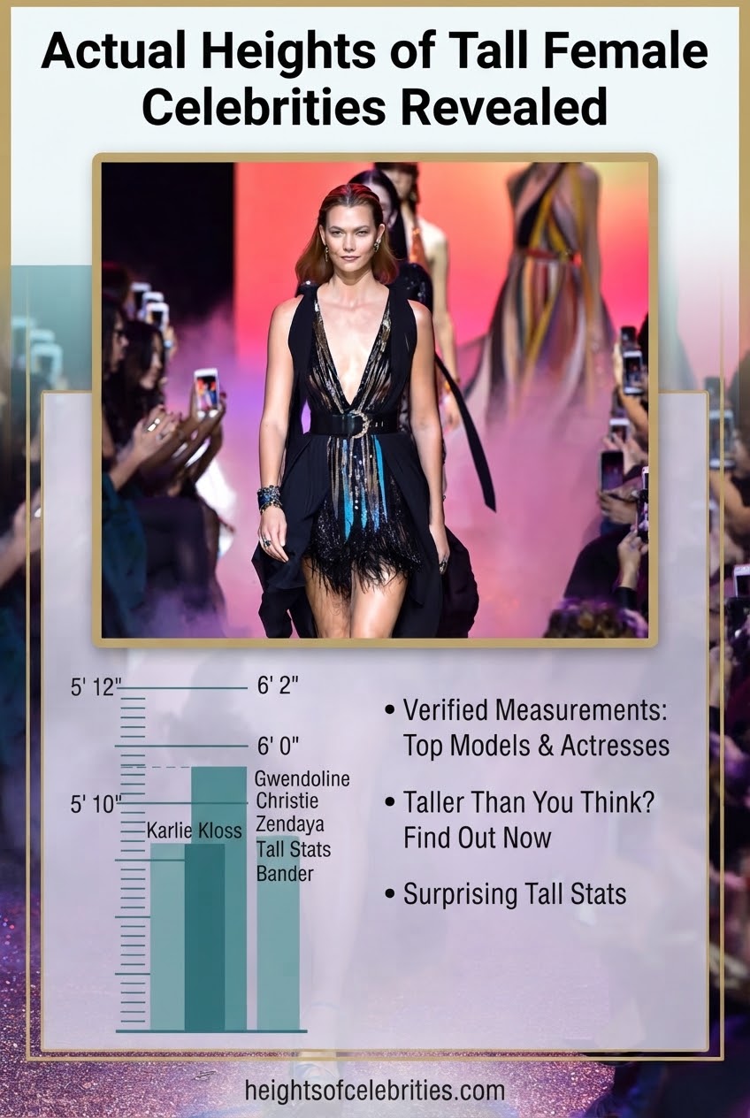 Actual Heights of Tall Female Celebrities Revealed