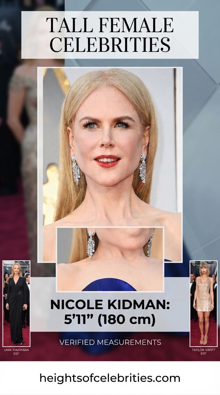 Tall Female Celebrities Height: Verified Measurements