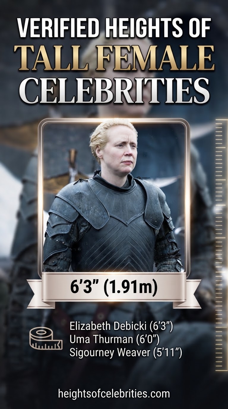 Verified Heights of Tall Female Celebrities