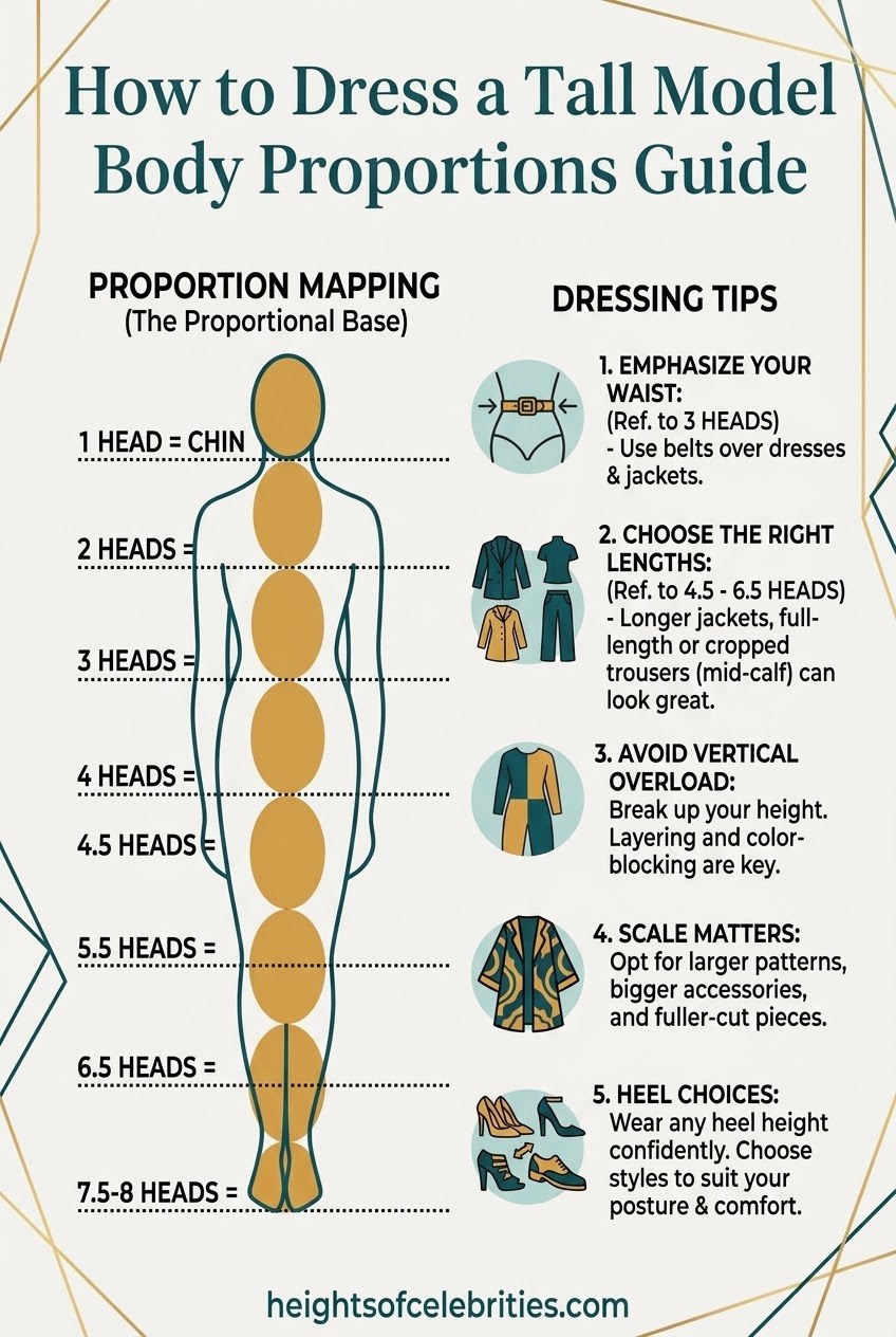 How to Dress a Tall Model Body Proportions Guide