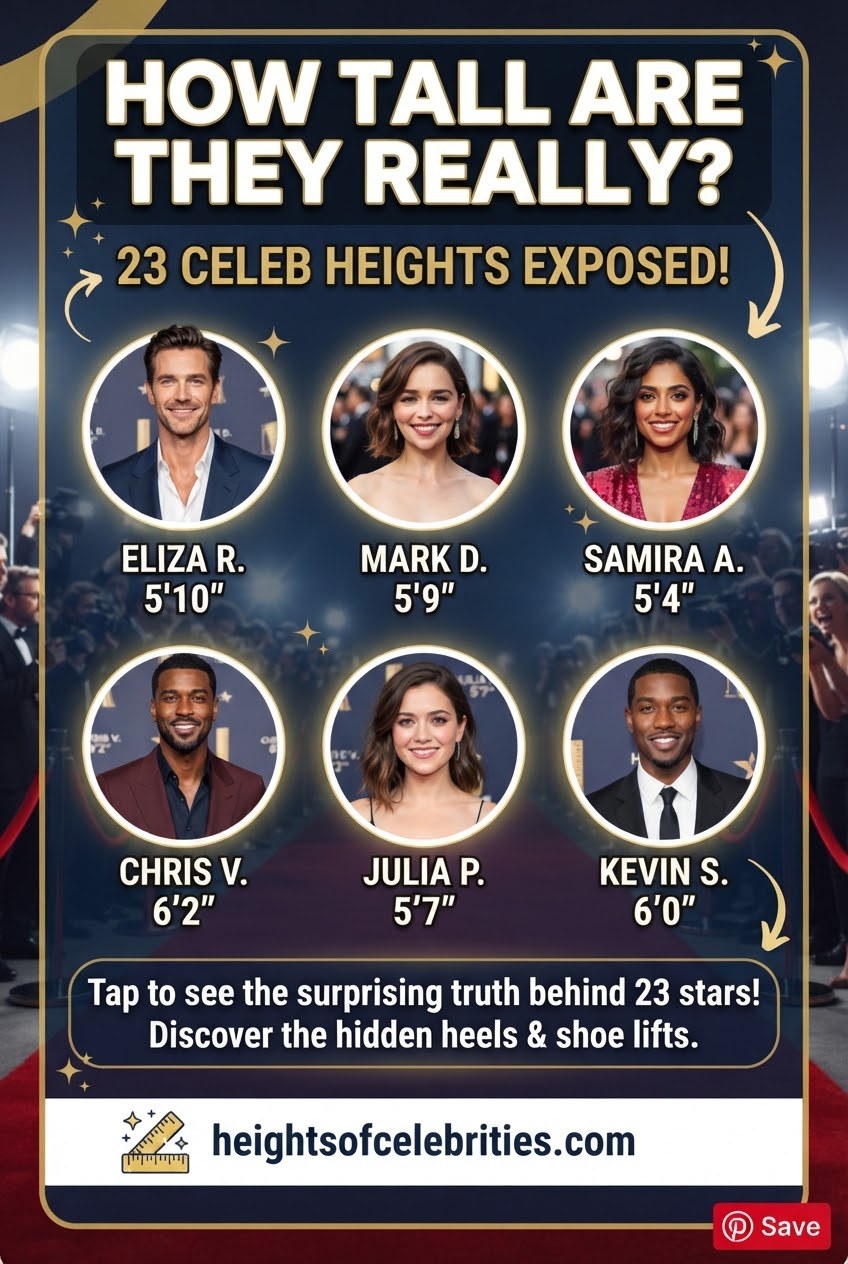 How Tall Are They Really? 23 Celeb Heights Exposed