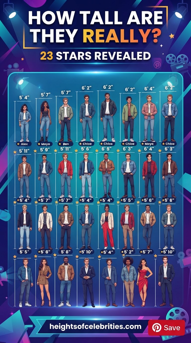 How Tall Are They Really? 23 Stars Revealed