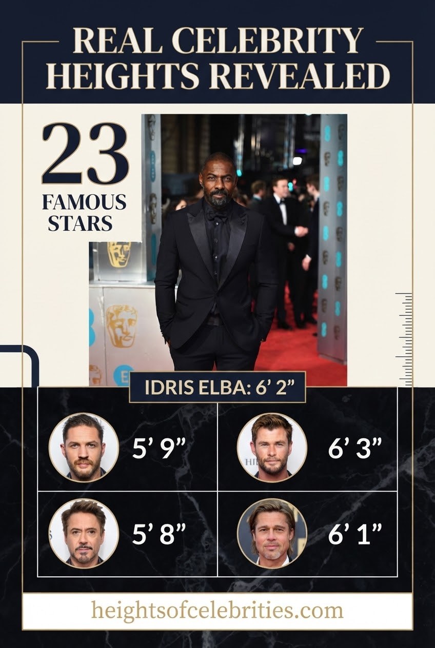 Real Celebrity Heights Revealed 23 Famous Stars