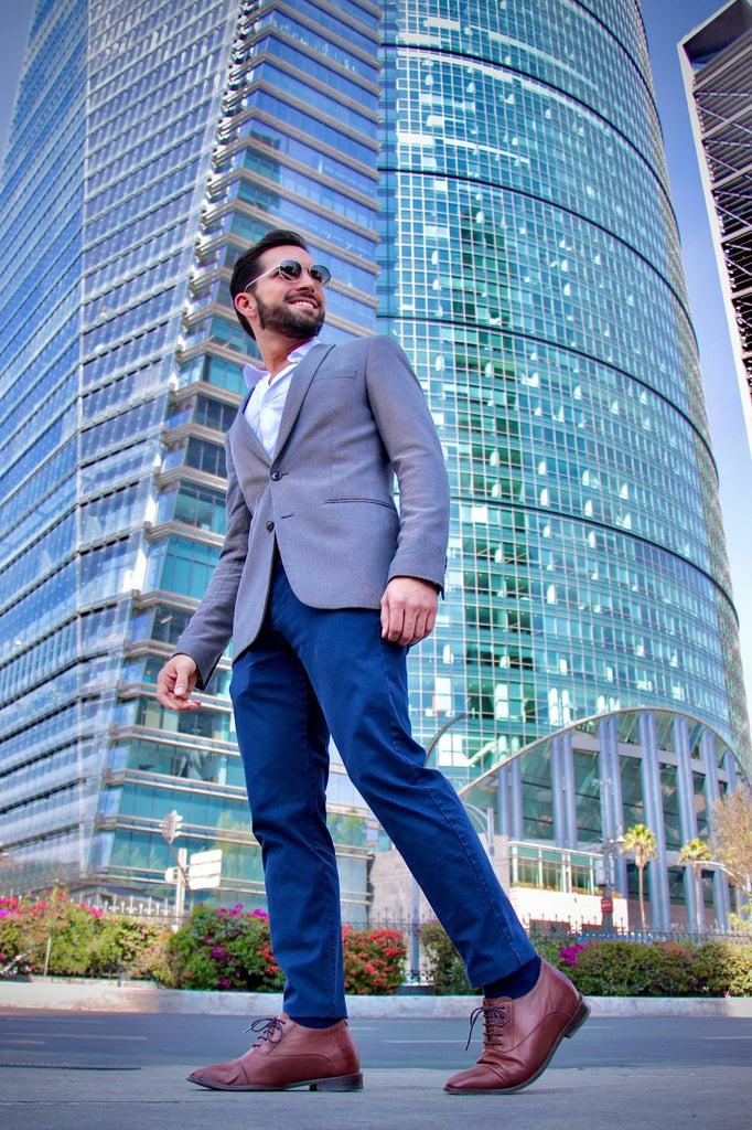 Stylish shoes adding visual height