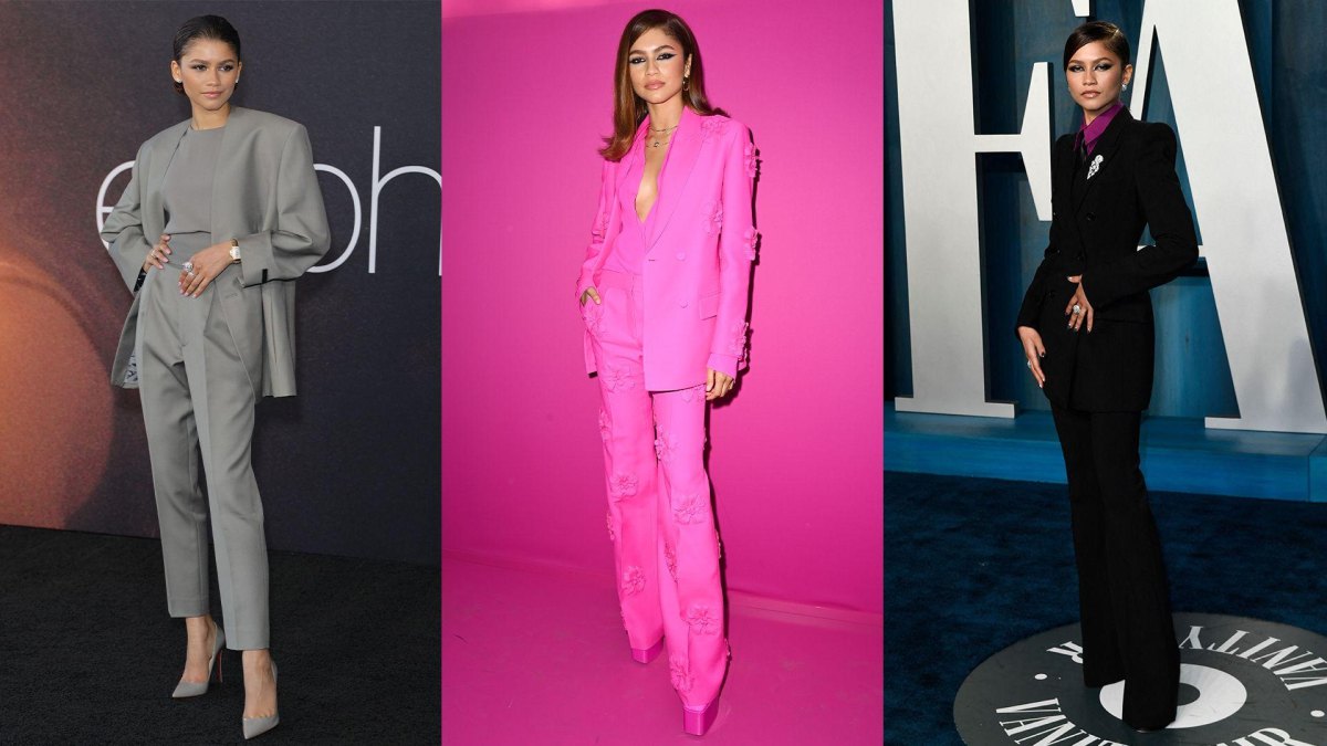 Celebrity tailored power suit outfit