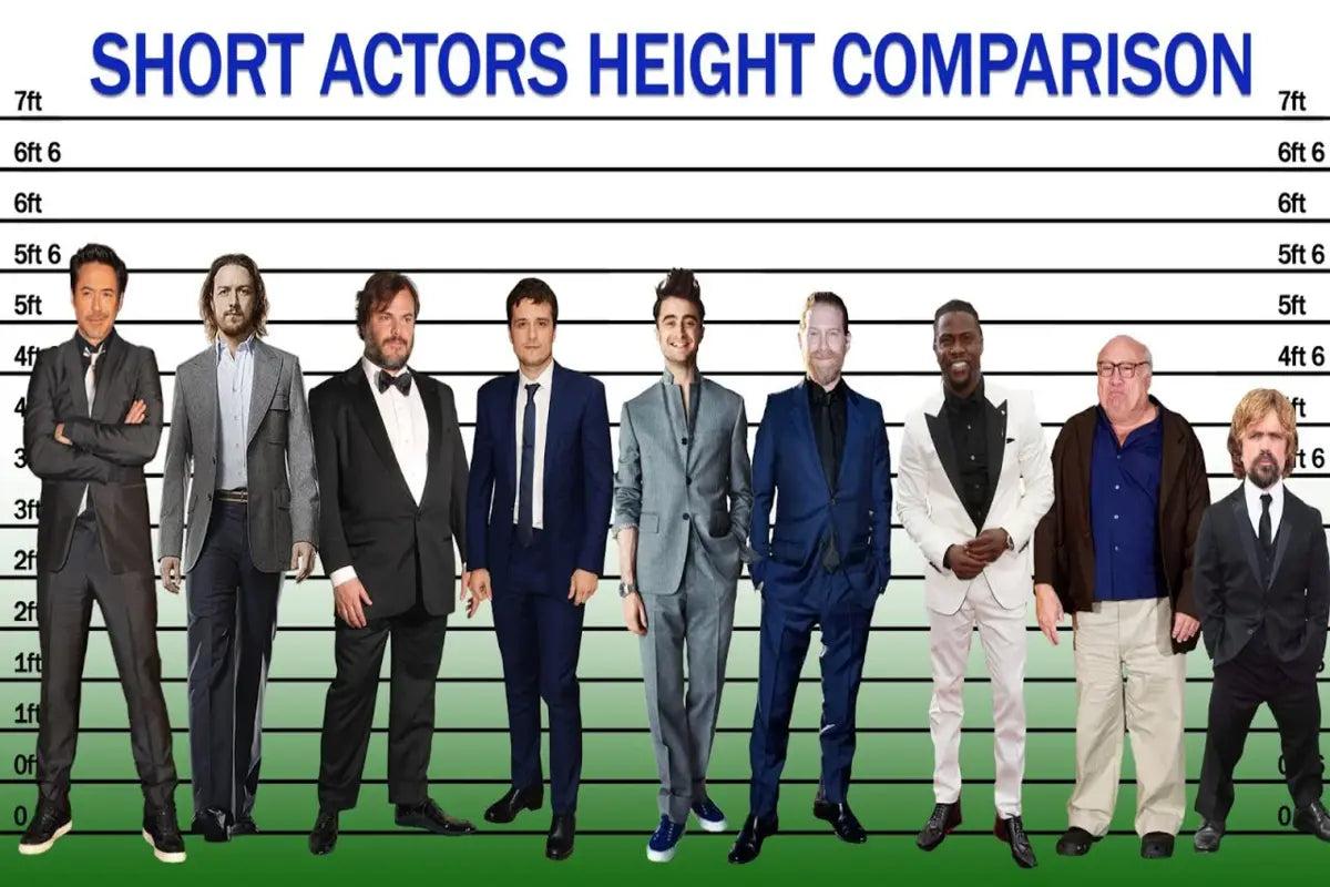 Shortest famous people height chart
