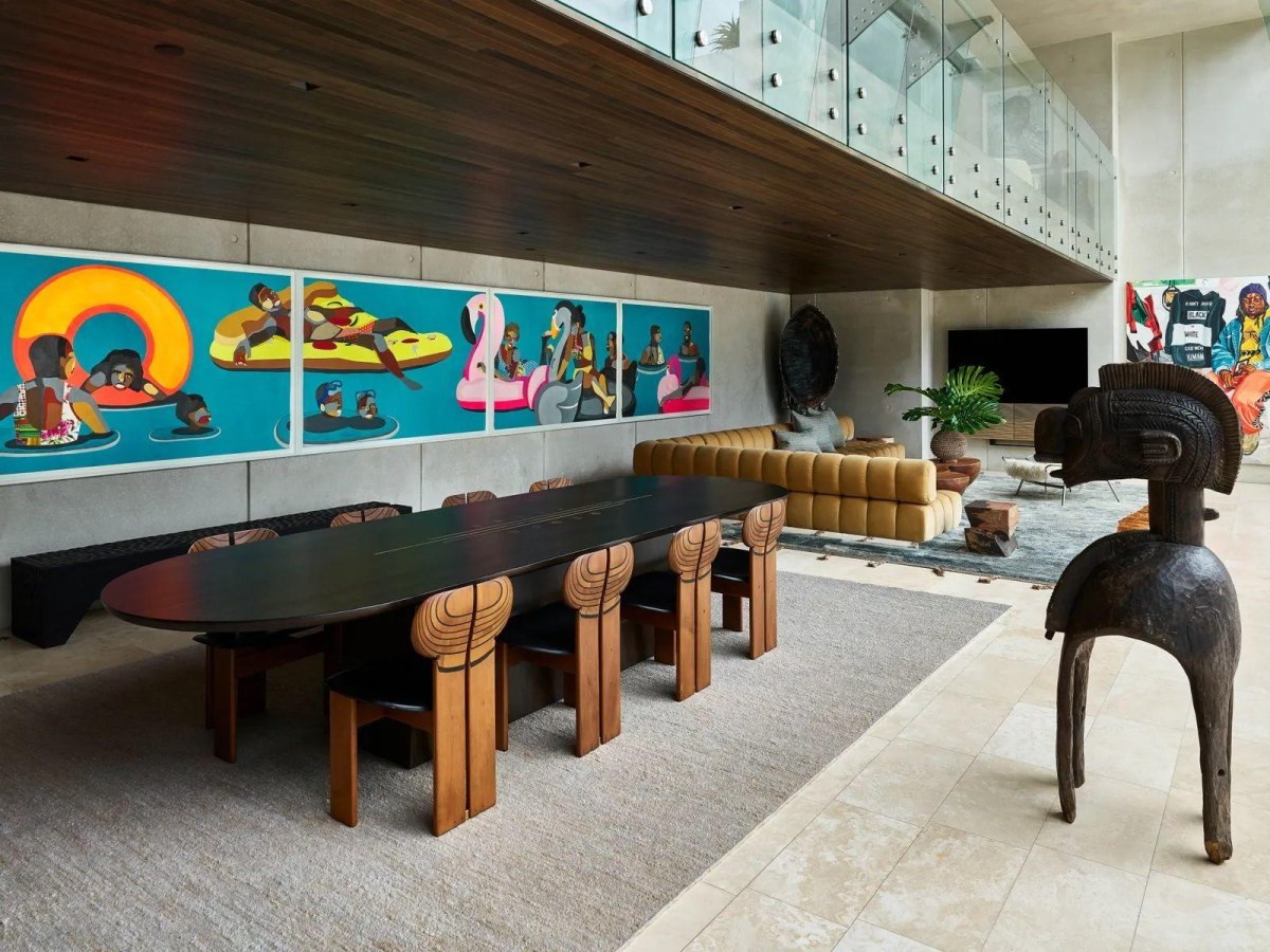 Celebrity home statement art wall