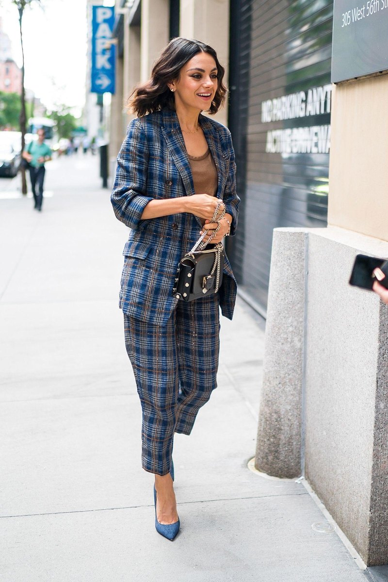 Celebrity tailored blazer outfit