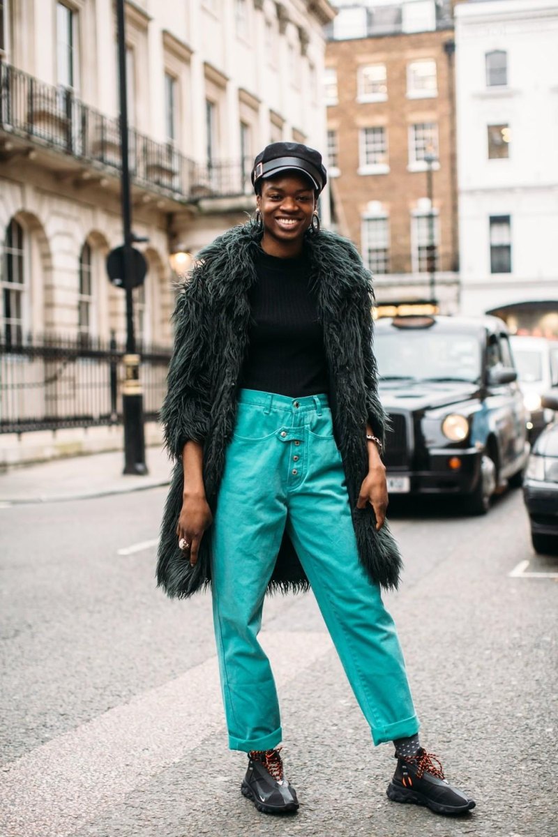 Tall woman street style fashion