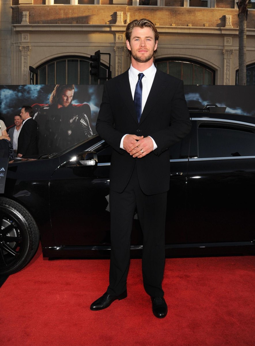 Tall Hollywood actors standing