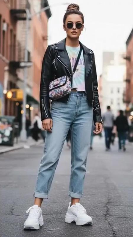 Platform sneakers adding casual height