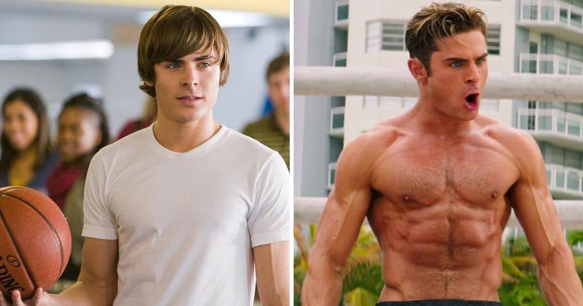 Zac Efron during his Baywatch fitness era