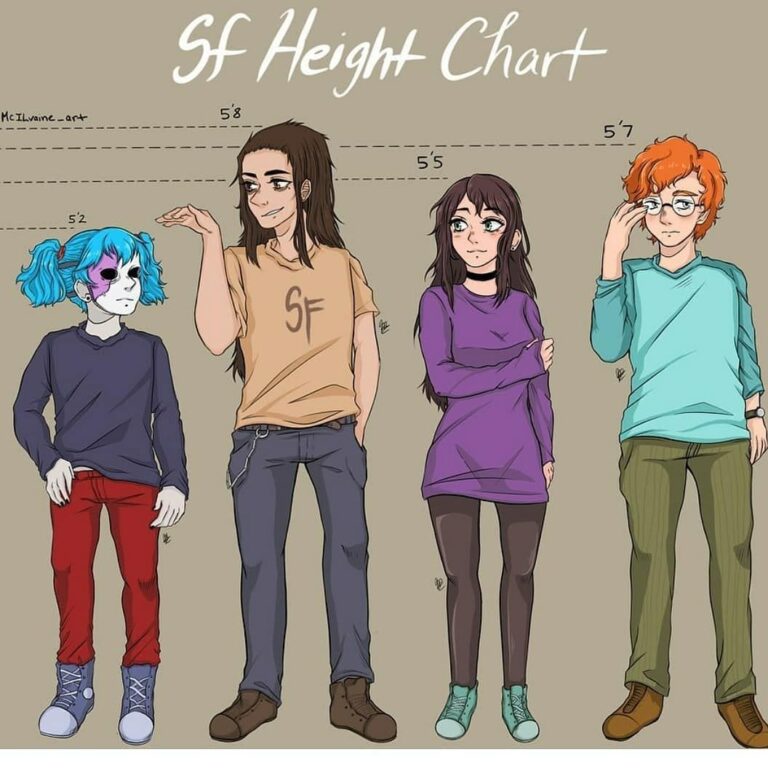 How tall is the character Sally Face from the game?